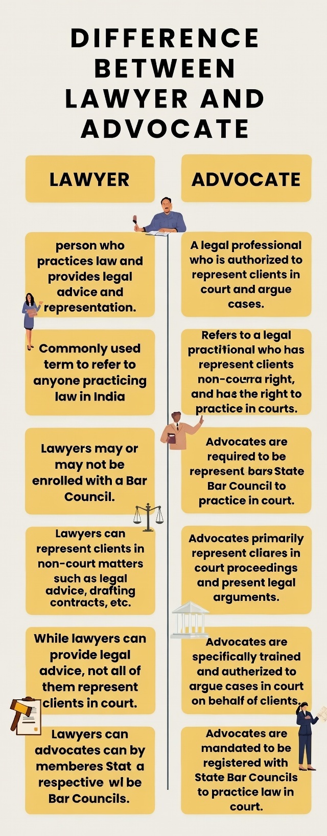Lawyer vs Advocate