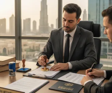 عملية التوثيق لدى كاتب العدل في دبي